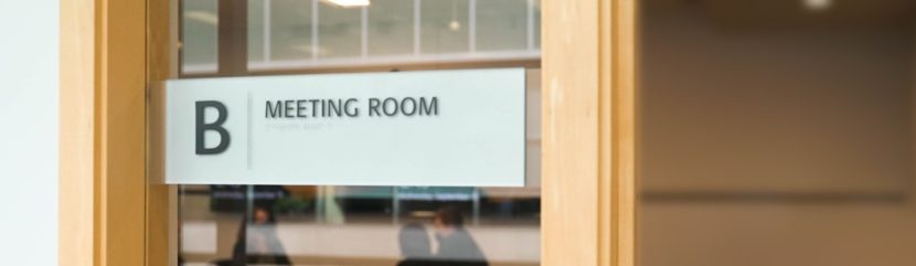 conference room schedule display