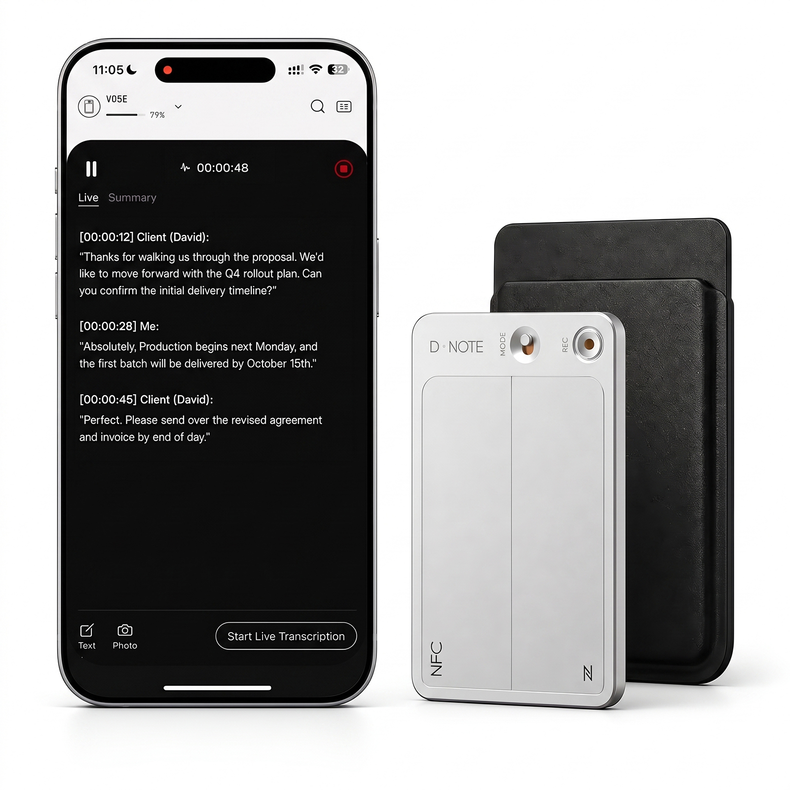 Vobot V05E AI voice recorder - 01_V05E_New_Main_1601x1601